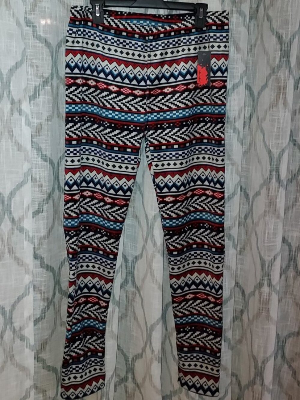 SHOSHO AZTEC FLEECE LINED LEGGINGS Sho Sho Faux Fur lining THICK WARM 3X/4X